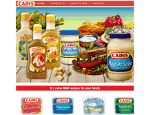 Tablet Screenshot of cainsfoods.com